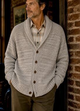 Treasure & Bond Knit Button Front Cardigan Sweater Sz 2XL Gnarled Shawl Collar